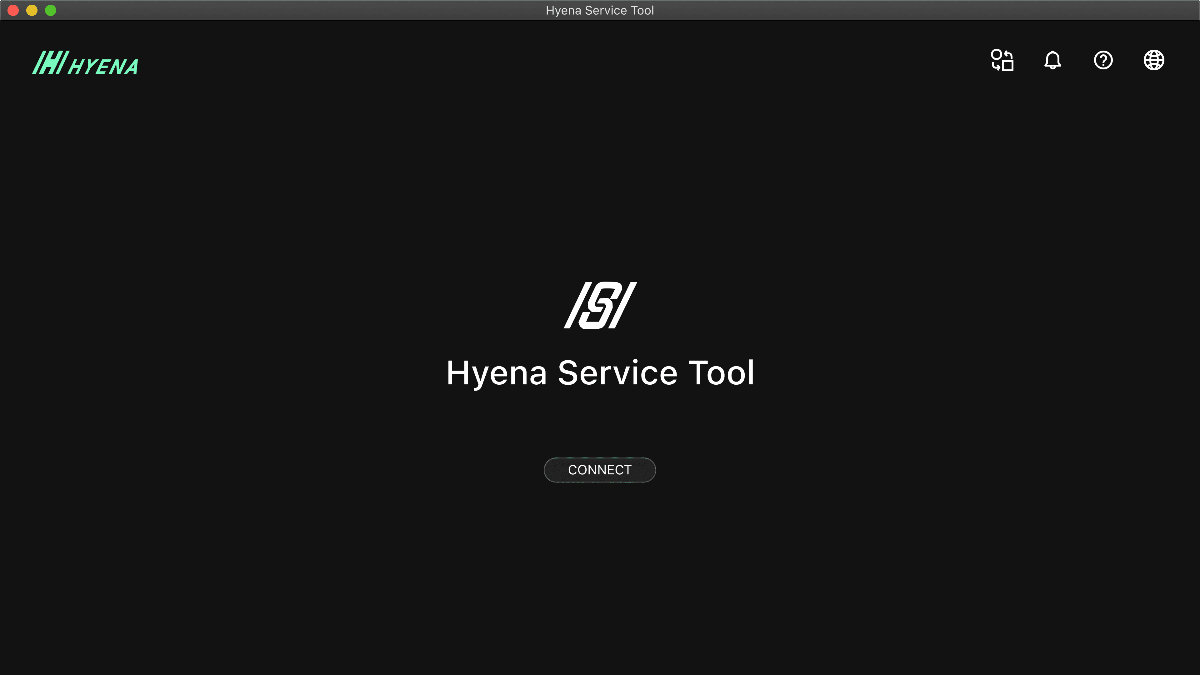 Hyena Service Tool Home Page