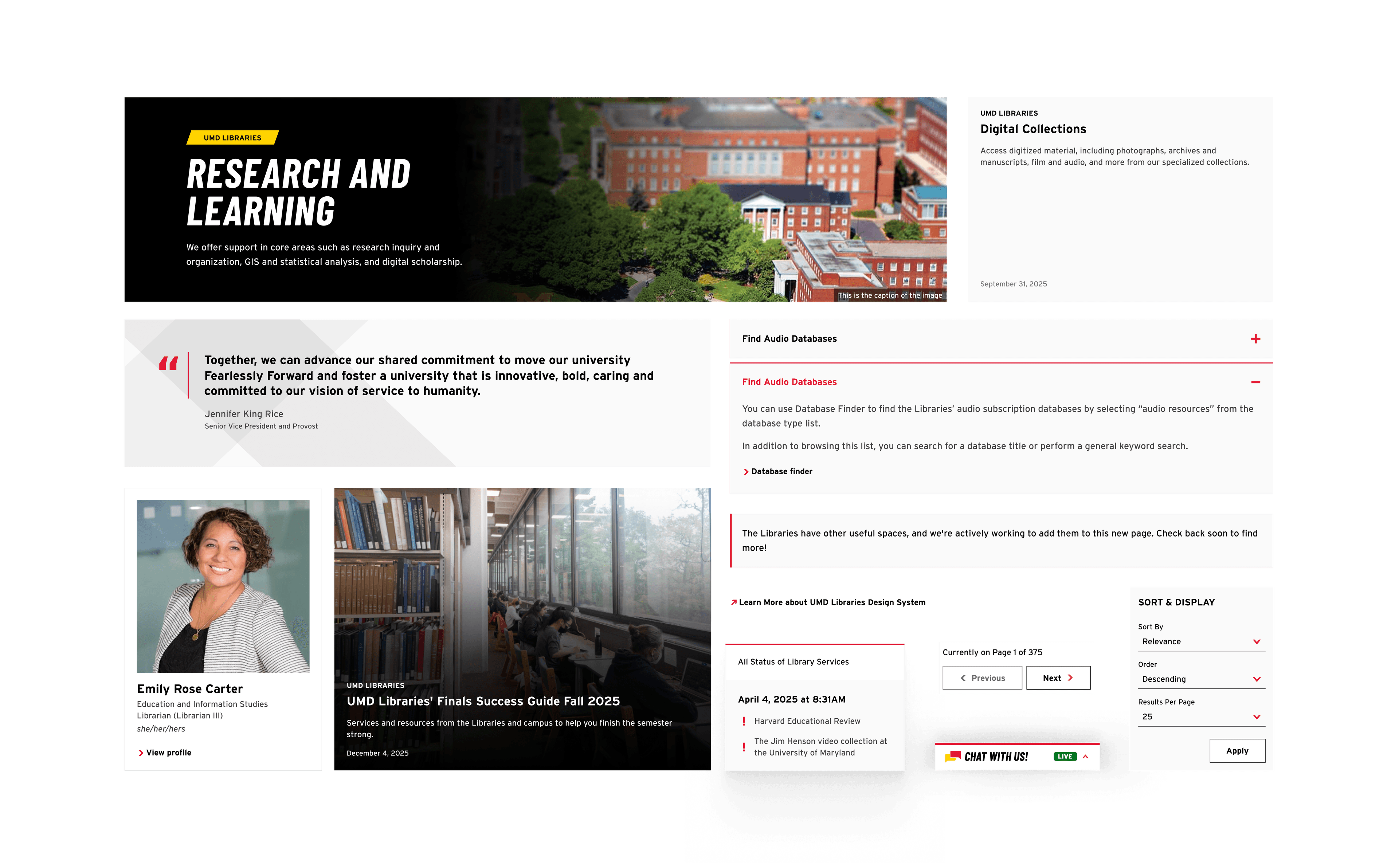 An Accessibility-First Design System for Academic Libraries