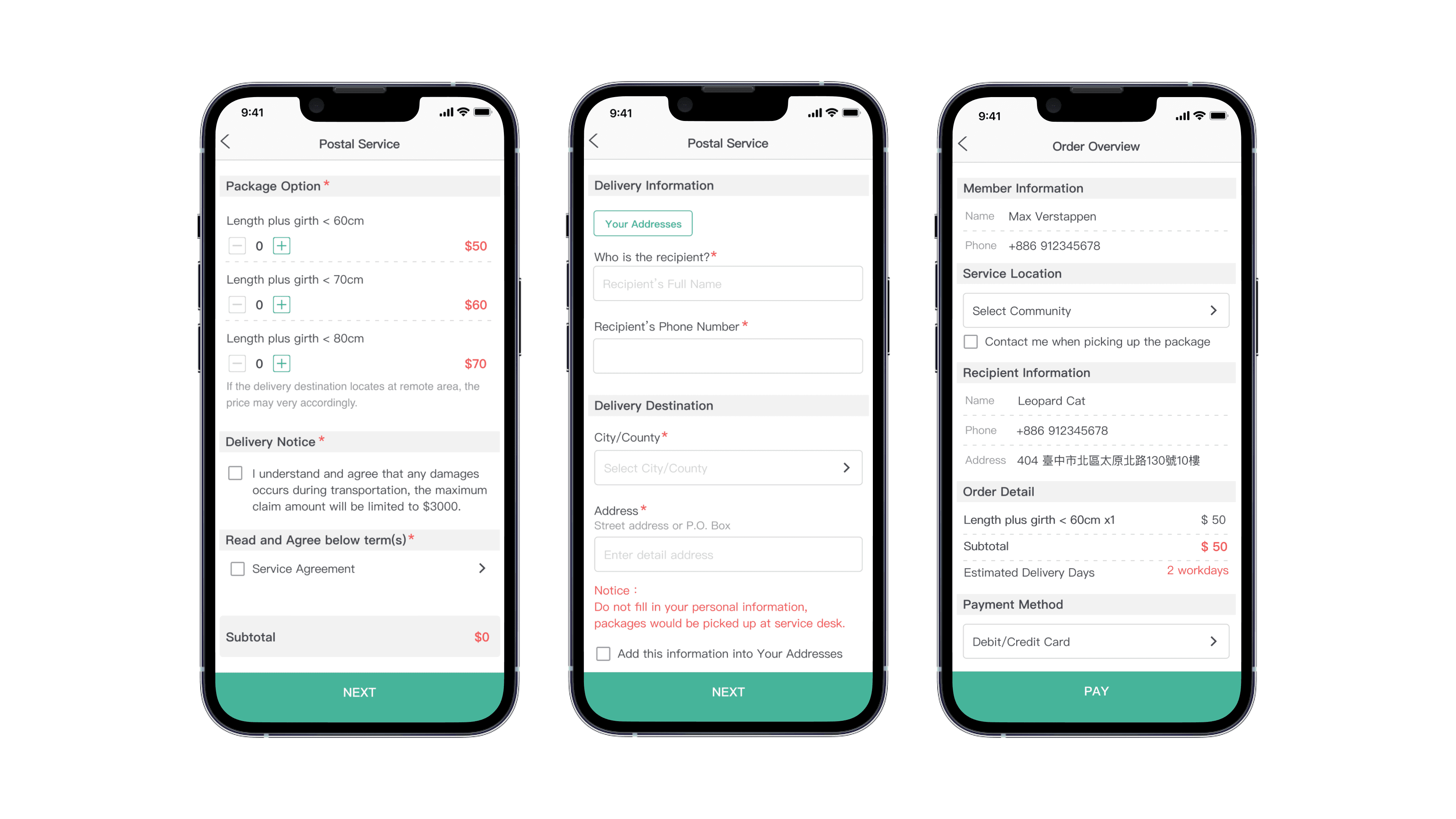 Order Placing Feature for an Online E-commerce Application